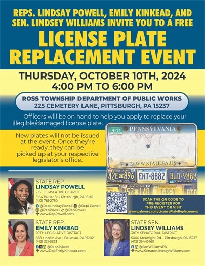 License Plate Replacement Event