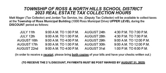 Tax Collection Dates